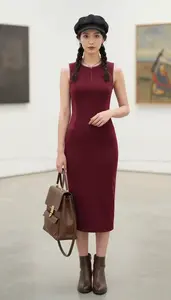 Style Inspiration Fitted Silhouette Color Block Midi
