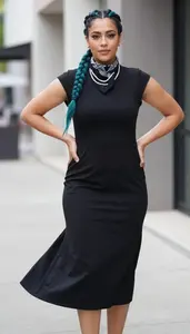 Style Inspiration Fitted Silhouette Midi Work Dress