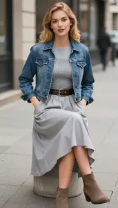 Style Inspiration A Line Silhouette Retro Tea Length Dress