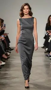 Style Inspiration Oversized Fit Silk Crepe De Chine Gown