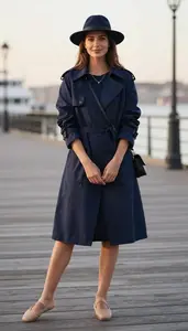 Style Inspiration Wrap Fit Knee Length Dress