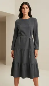 Womens Conservative Midi Dress Attractive Style
