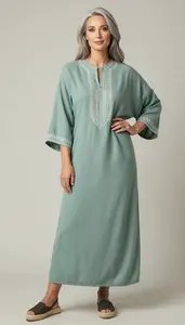 Womens Embroidered Maxi Dress Chic Style