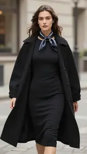 Womens Fitted Midi Dress Confident Style