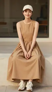 Womens Layered Maxi Dress Trendy Style