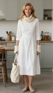 Womens Surplice Neckline Casual Dress Radiant Style