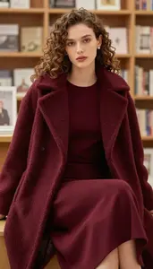 Womens Wool Blend Dress Refined Style