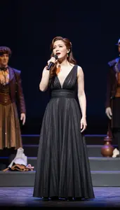 Actress Singing Opera On A On A Musical Theater Stage At Work Location
