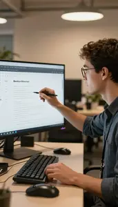 Backend Developer Architecting A System Design In A Software Startup Office