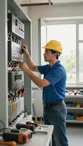 Building Superintendent Maintaining Building Systems In In A Building Mechanical