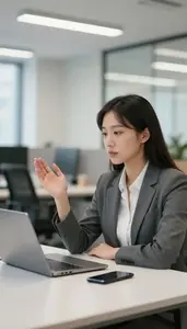 Businesswoman Conducting A Job Interview In A Human Resources Office At Work