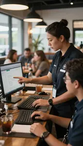 Camp Counselor Managing Nightclub Operations On In A Resort Activities Office