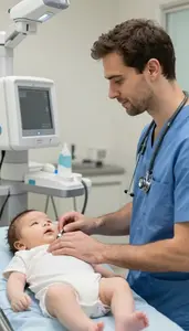 Chiropractor Operating Advanced Medical Imaging In A Neonatal Intensive Care
