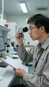 Climatologist Conducting Atmospheric Measurements In In An Atmospheric Research