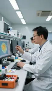 Climatologist Tracking Weather Patterns With In A Climate Research Computing