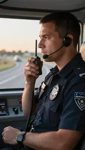 Close Protection Officer Protecting A Vip With In A Vip Protection Command Post