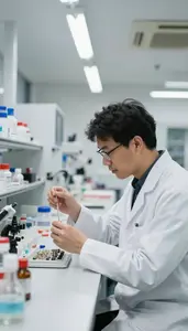 Condensed Matter Physicist Studying Material Properties In Physics Experimental