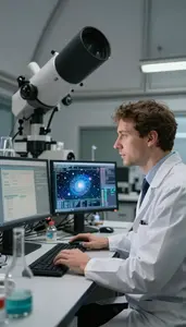 Cosmologist Studying Star Formation In In A Cosmology Theoretical Research