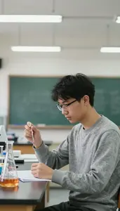 Dean Conducting Experiments In A In A Pe Gymnasium At Workplace