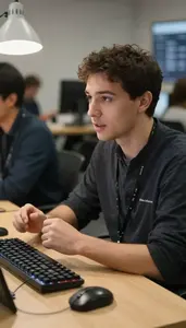Devops Engineer Conducting A User Research In A Software Engineering Conference