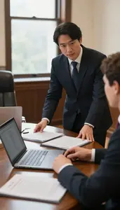 Diplomat Negotiating A Diplomatic Agreement In A Diplomatic Reception Hall In