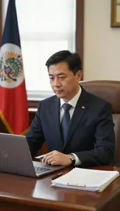 Diplomat Representing A Country At In A Consulate Office At Professional Venue