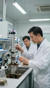 Environmental Engineer Designing Waste Reduction Systems In A Recycling