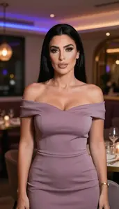 Professional Cocktail Dress Portrait Lebanese Woman Cocktail Event Shoot