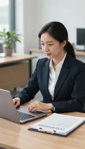 Ethics Officer Conducting An Ethics Review In A Corporate Compliance Office