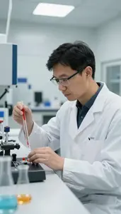 Experimental Physicist Conducting Nuclear Physics Experiments A Particle Physics