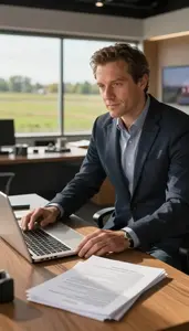 Film Critic Anchoring A News Broadcast In A Music Critics Office In Professional
