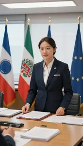 Foreign Service Officer Representing A Country At In A Diplomatic Negotiation