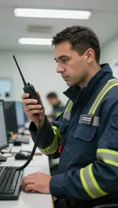 Hazmat Technician Coordinating Disaster Relief Operations A Disaster Relief