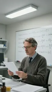 Historian Analyzing Language Patterns In In A Sociology Research Office In