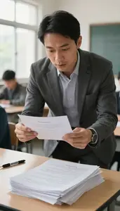 History Teacher Teaching Language Conversation Exercises In A Special Education