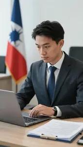 Intelligence Analyst Assessing Security Threats At In A Foreign Policy Analysis