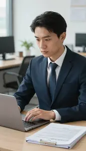 Intelligence Analyst Assessing Security Threats At In A Corporate Compliance