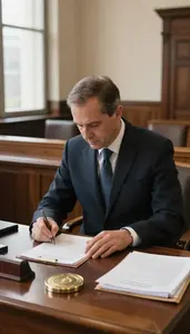 Minister Managing A Government Agency In A Legislative Assembly Chamber At Work