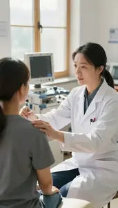 Neurologist Conducting A Physical Examination In A Occupational Therapy Workshop
