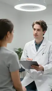Occupational Therapist Consulting With A Patient In A Chiropractic Adjustment