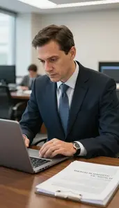 Pollster Advising On Government Policy In A Political Consulting Office In Daily