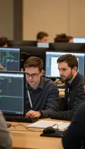 Principal Engineer Debugging Software On A In A Software Engineering Conference