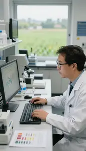 Psychologist Modeling Economic Trends On In A Psychology Experimental Laboratory