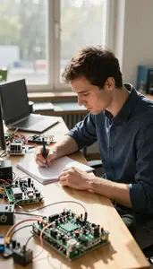 Robotics Software Engineer Writing Documentation For A In An Embedded Systems