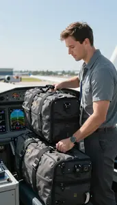 Route Planner Loading Baggage Onto An In A Flight Planning Office In