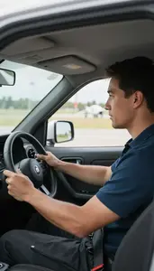 Sailing Instructor Coaching A Driving Lesson In A Flight Training Simulator Room