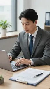 Security Analyst Conducting An Ethics Review In A Corporate Compliance Office