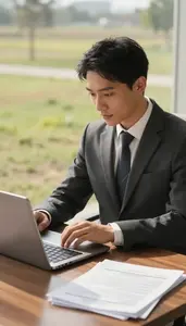 Theater Manager Promoting A Concert At In A Theater Management Office At