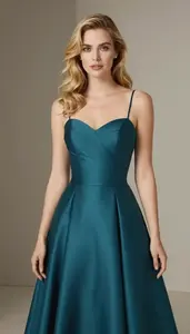 Ball Gown Glamour Light Skinned Woman With Loose Waves At Studio