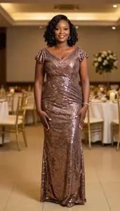 Elegant Evening Dress Portrait Of Kenyan Woman At Gala Event